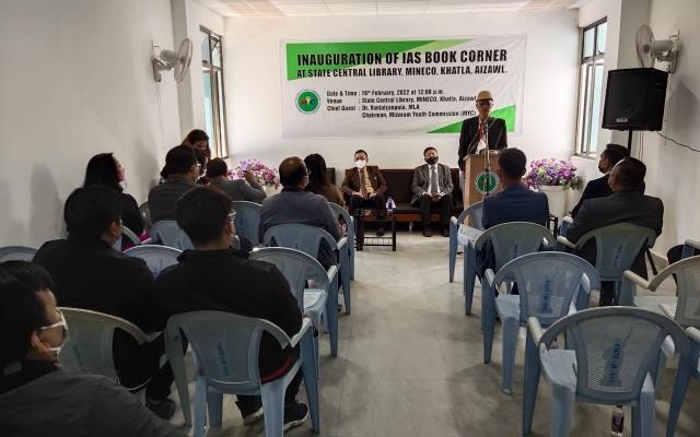 MYC opens IAS Corner in Mizoram State Central Library