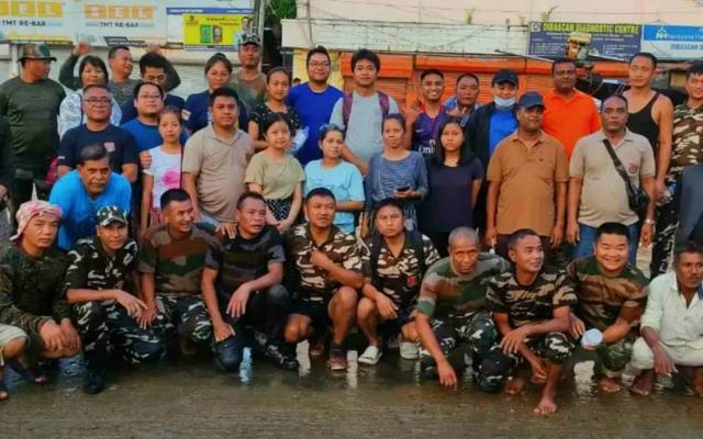 Mizoram Police rescued more than 30 Mizo students and workers stranded in Assam flood