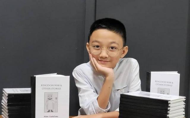 9 year old Mizo boy Adam Vanllalliana published his first book