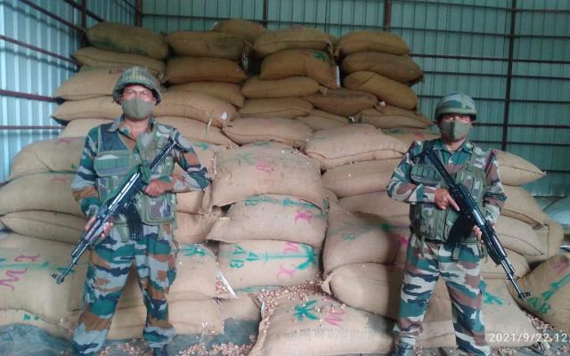 Areca Nut worth Rs. 46, 79,200/- seized by Assam Rifles in Champhai